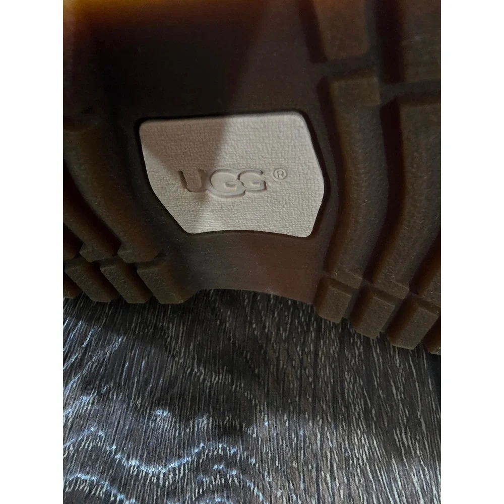 UGG Australia Girls Pink Suede Ribbon Bow Side Zip Boots Mid Calf Kids